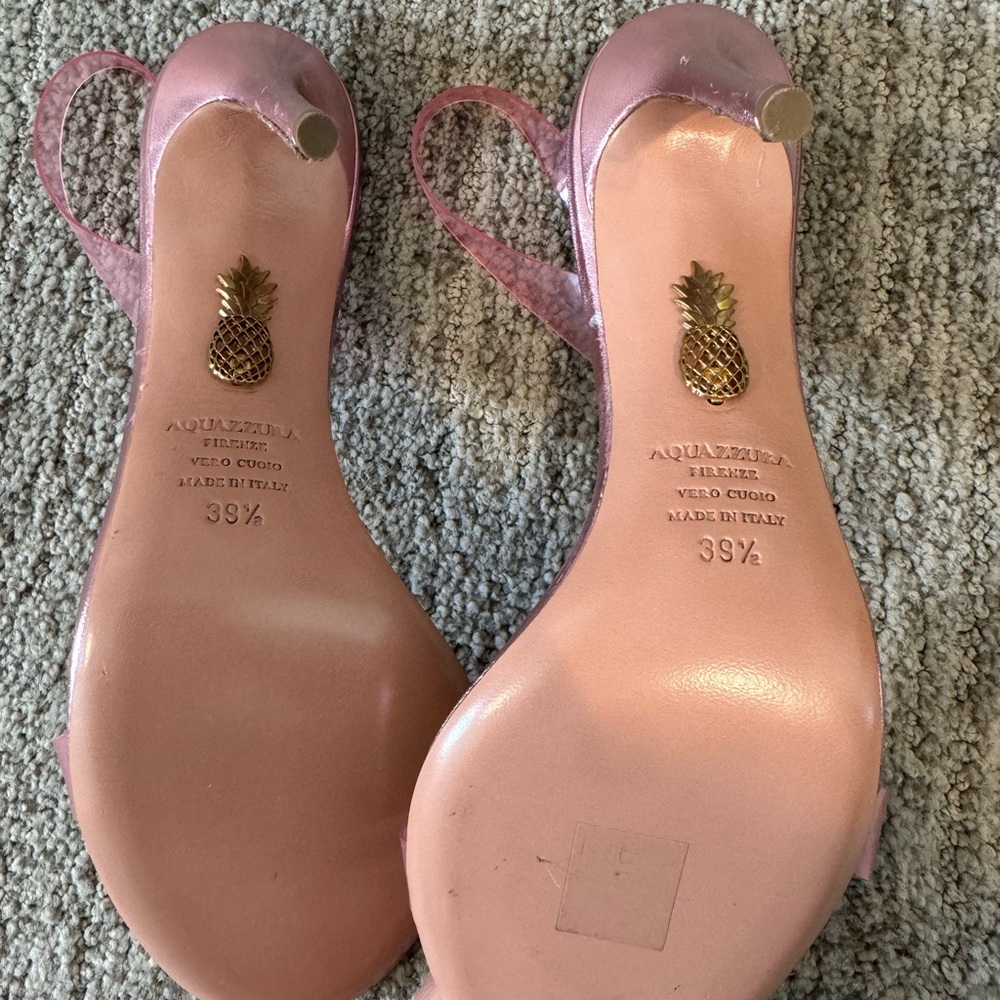 Aquazzura heels So Nude PVC Slingback Sandals - Picture 2 of 2